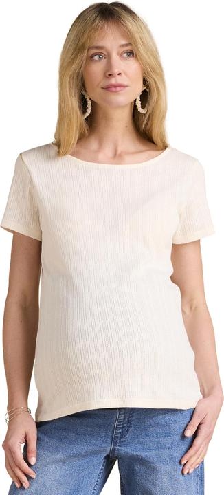 Actual product image Envie de Fraise Bio-Kollektion: Umstands-Shirt aus Pointelle-Jersey mit Rückenausschnitt (36, 38)