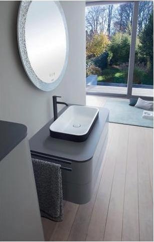 Produktbild Duravit Einhebel-Waschtischmischer C.1 L o Zugstangen-Ablaufgarnitur schwarz matt