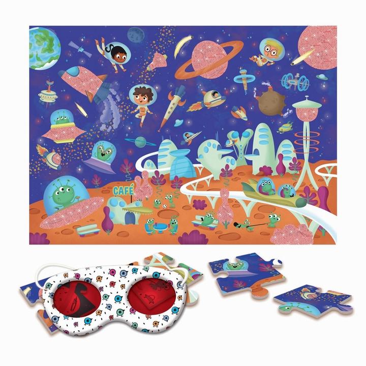 Actual product image Ludattica Secret Puzzle - Space (24 pieces) (24 pieces)
