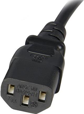 Actual product image StarTech 1M C14 TO C13 POWER CORD (1 m, C13)