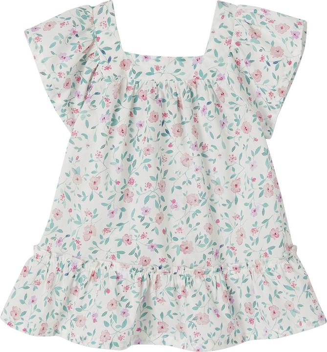 Vertbaudet Geblümtes Baby Kleid mit Schmetterlingsärmeln