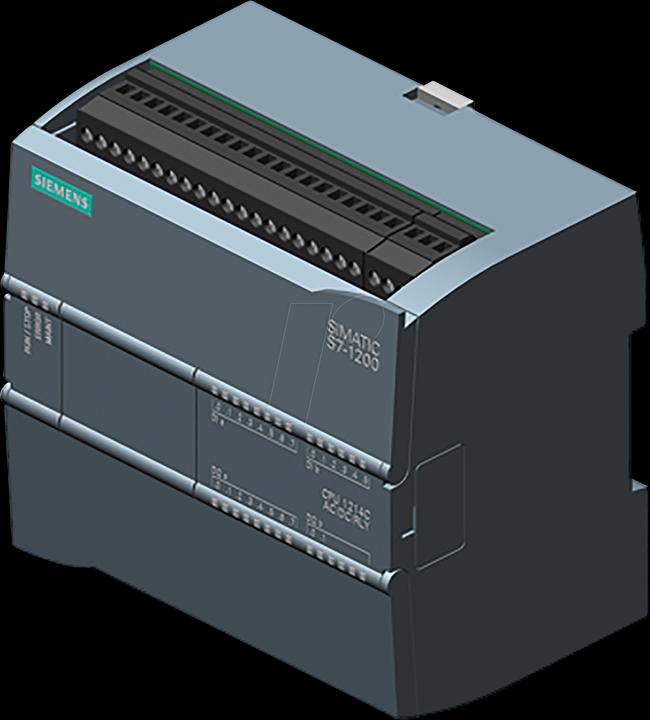Actual product image Siemens SIMATIC S7-1200 CPU 1214C, AC/DC/Relay