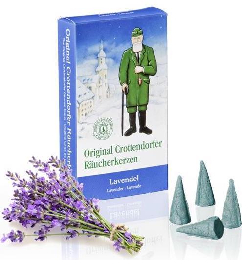 Crottendorfer 1008 - Räucherkerzen Lavendel M, 24 Stück