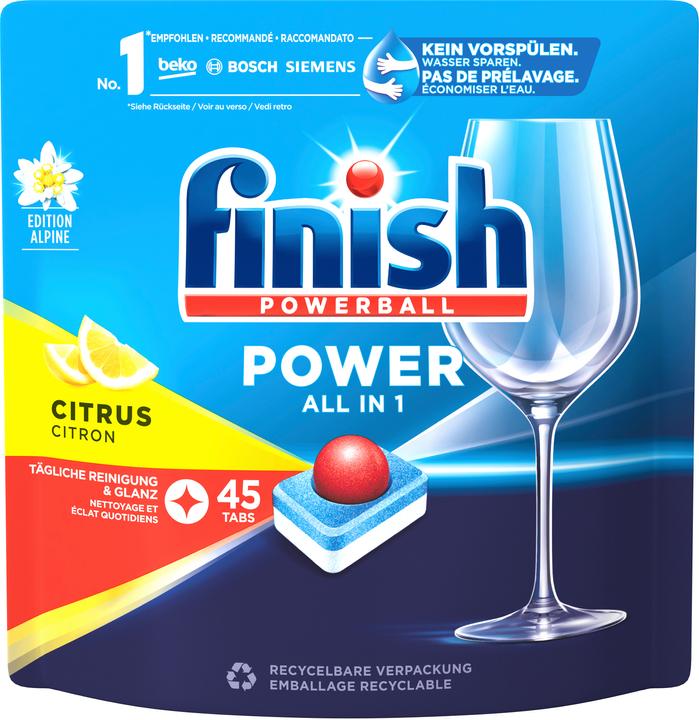 Finish Power All-in-1 (Tabletten, 45 Waschgänge)