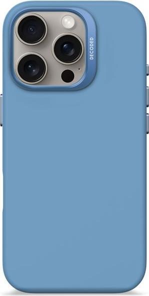 Produktbild Decoded AntiMicrobial Silicone Backcover with MagSafe for iPhone 16 Pro - Blue (Apple iPhone 16 Pro)