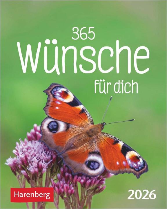 Productafbeelding Harenberg 365 Wünsche für dich Mini-Geschenkkalender 2026 (Duits)