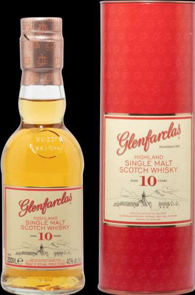 Produktbild Glenfarclas 10 Years Old Highland Single Malt Scotch Whisky 40% Vol. 0,2l in Geschenkbox (Single Malt)