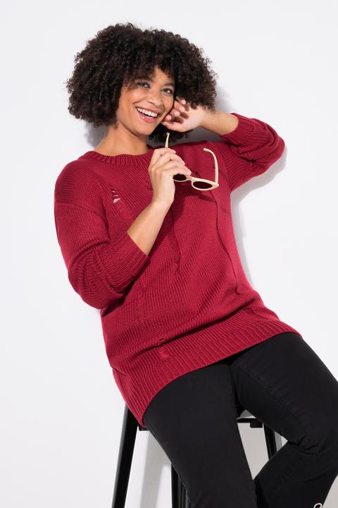 Produktbild Angel of Style Pullover, Loose Fit, Destroyed-Look (60)