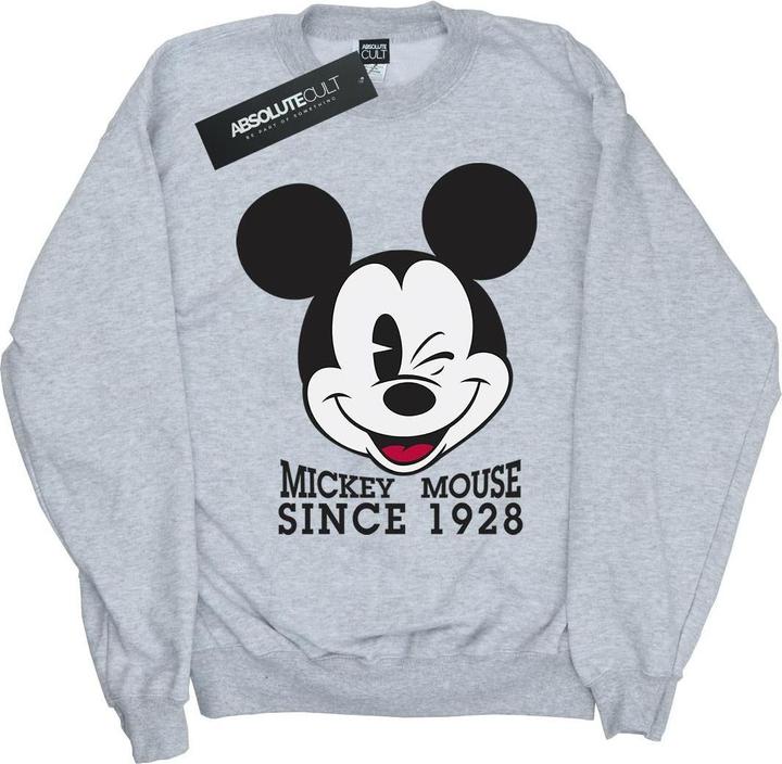 Disney Mickey Mouse Since 1928 Sweatshirt Mädchen (140, 146)