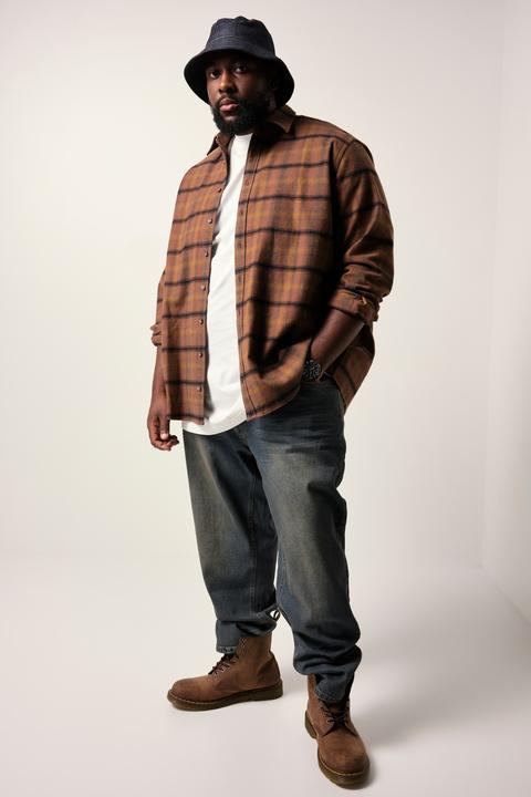 Produktbild Sthuge Karo-Flanellhemd, Langarm, Boxy Fit (7XL)