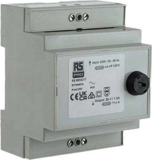 Produktbild Rs Pro Modular DIN-rail Transformer 24Vac 24VA