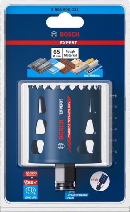 Immagine prodotto Bosch Professional Zubehör Sega a tazza EXPERT Tough Material, 65 x 60 mm (65 millimetri)
