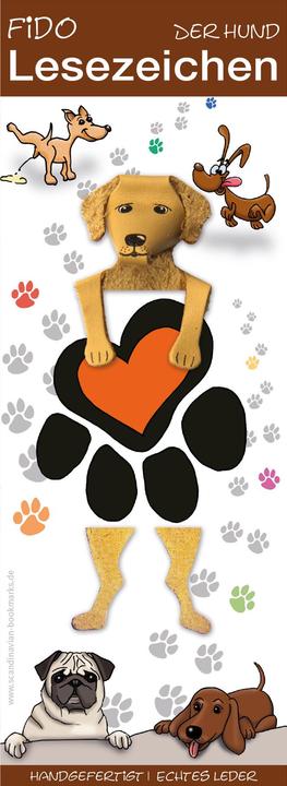 Actual product image Scandinavian Bookmarks Bookmark dog beige, paw