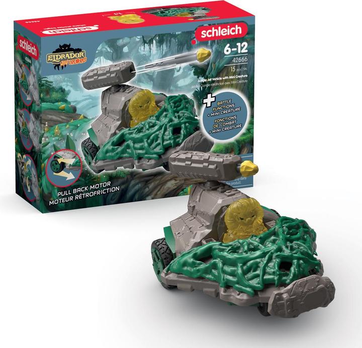 Image du produit Schleich Véhicule à réaction de la jungle avec Mini Cretaure
