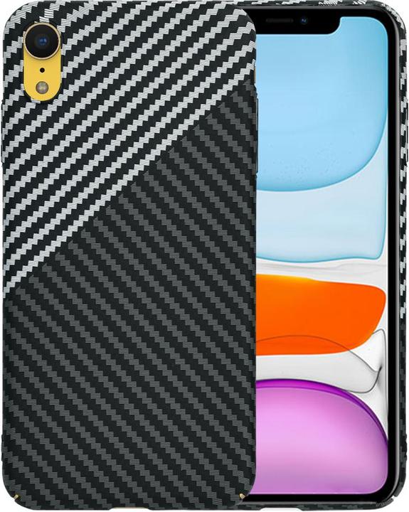 Actual product image Techsuit - Carbonite FiberShell - iPhone XR - Stealth Gray (Apple iPhone XR)