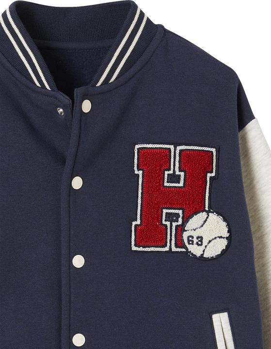 Actual product image Vertbaudet Jungen College-Sweatjacke mit Aufnäher Oeko-Tex (140)
