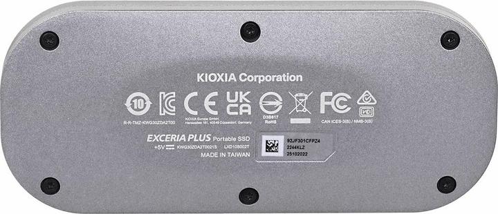 Produktbild Kioxia EXCERIA PLUS Portable SSD 1TB USB 3.2 Gen2 Type C (1000 GB)