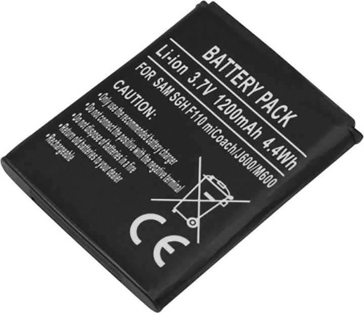 Actual product image Avizar Li-Ion Akku 3.7V 1200mAh Samsung SGH F110/J600/M600