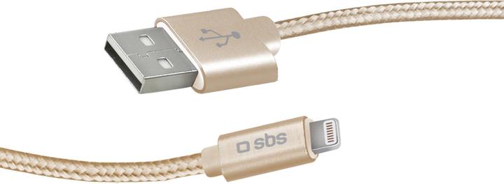 Produktbild SBS Lade- und Datenübertragungskabel Apple Lightning - Gold Collection (1 m, USB 2.0)