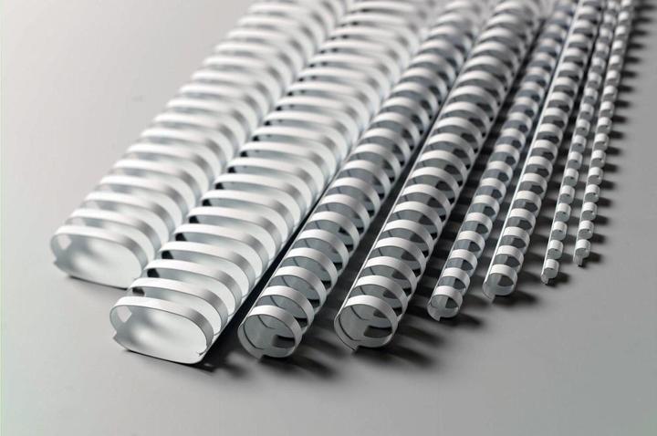 Produktbild GBC Binderücken 10mm, 21 Ringe, weiss, 100 Stk.