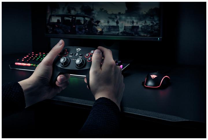 Actual product image Trust GXT 545 wireless Gamepad (PC, PS3)