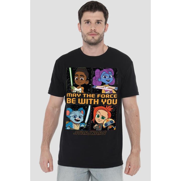 Immagine prodotto Star Wars Young Jedi Adventure Among The Stars Maglietta Uomo (XL)