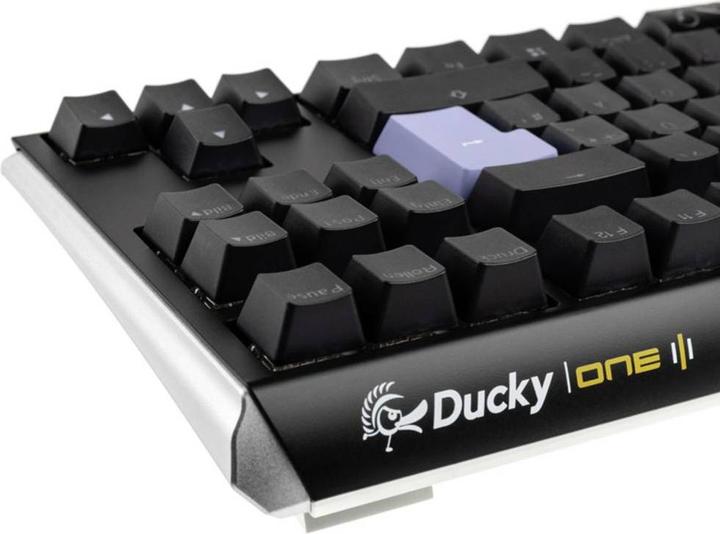 Actual product image Ducky One 3 Classic Black/White TKL Gaming Keyboard, RGB LED - MX-Silent-Red (DE, Cable)