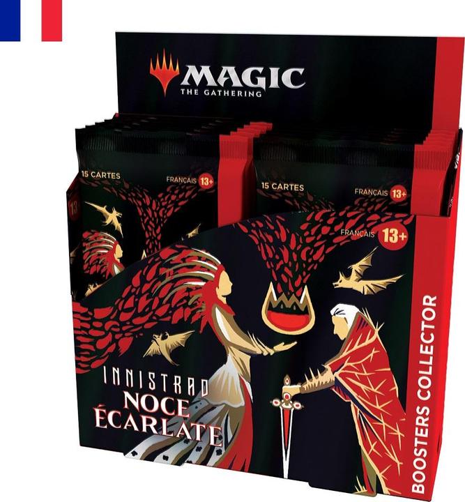 Image du produit Magic the Gathering Innistrad : noce écarlate présentoir boosters collectors (12) *FRANCAIS* (Français, Pack de boosters)