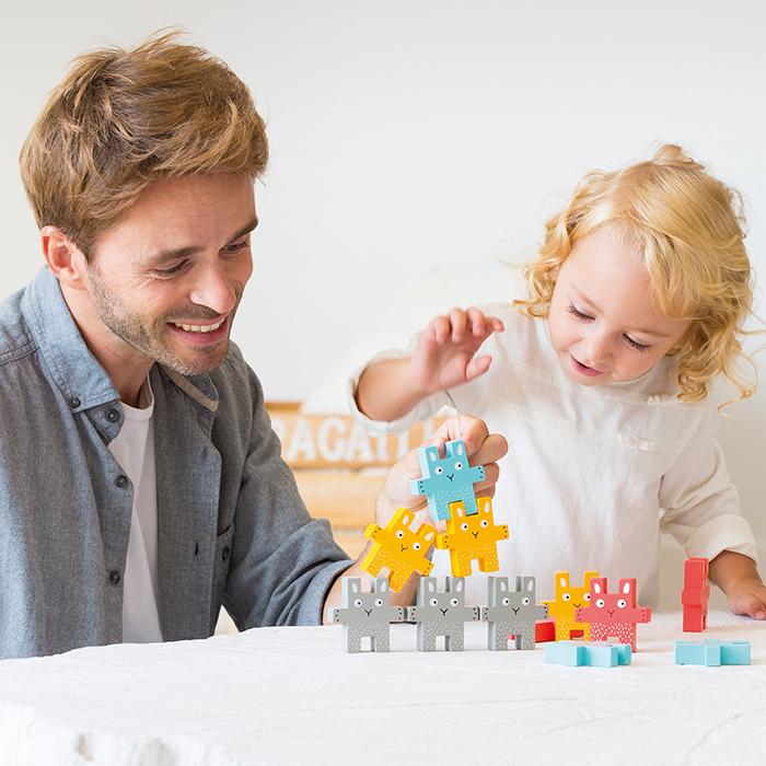 Actual product image Goula Stacking game (Dutch, English)