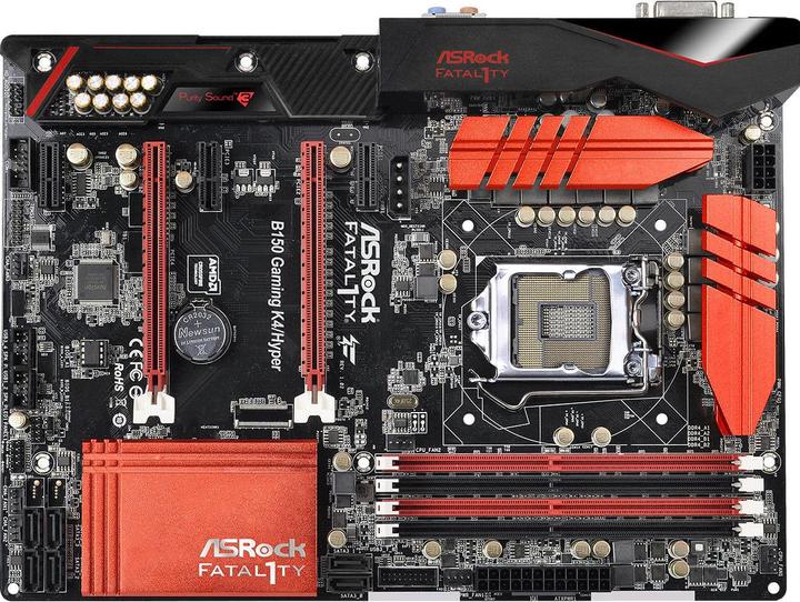 Actual product image AsRock B150 Gaming K4, ATX, LGA1151 (LGA 1151, Intel B150, ATX)