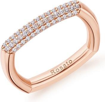 Rosato Stylish bronze ring with zircons Bianca RZBI32 - Circuit: 58 mm (58)