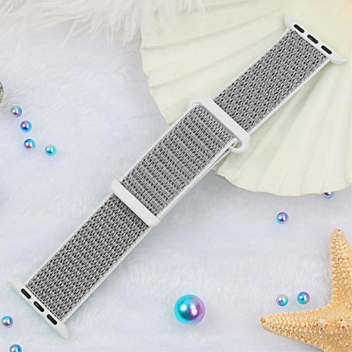 Actual product image Cover-Discount Apple Watch 44/45/46/49mm - Nylon fabric band flexible with velcro (Nylon)