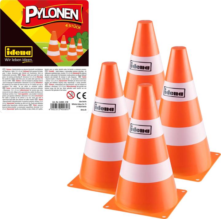 Idena 40085 - Pylonen, 4 Stück