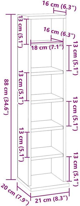 Produktbild VidaXL CD-Schrank