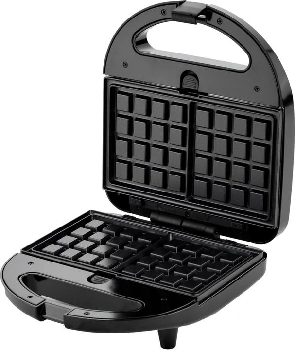 Produktbild Medion MD 19788 Sandwichmaker mit Wechselplatten Sandwich Waffel Panini schwarz
