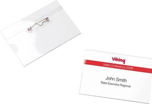 Image du produit Office Depot Badge Horizontal Standard Pin 90 mm x 60 mm