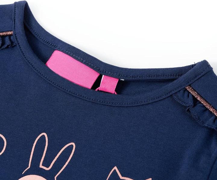Immagine prodotto VidaXL Camicia da bambino a maniche lunghe blu navy 92,Materiale: 95 % cotone (92)