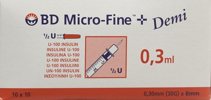 Produktbild BD U100 Insulin Spritzen (Insulinspritze)