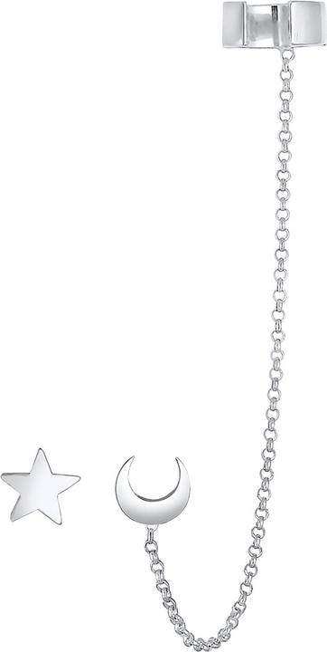 Immagine prodotto Elli Orecchini Astro Stelle Mezzaluna Blogger Argento 925 (Argento 925)