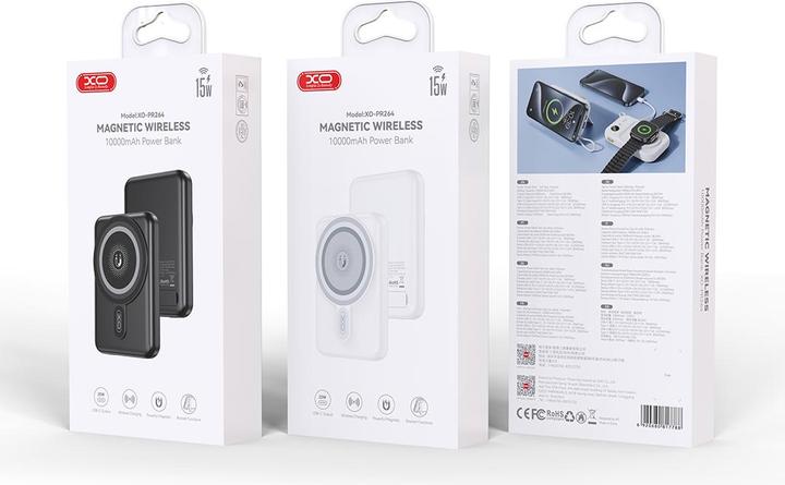 Produktbild xO Powerbank magnetisch PR264 20W 10000mAh weiss (10000 mAh, 18 W, 20 Wh)