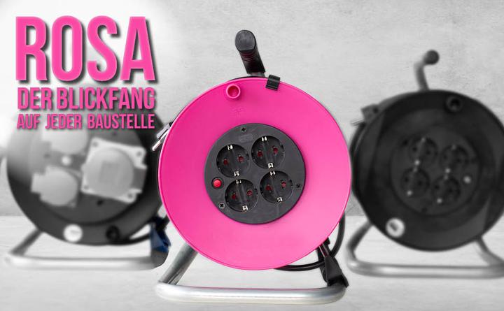Produktbild As - Schwabe Kabeltrommel Pink (20 m, 1.50 mm²)