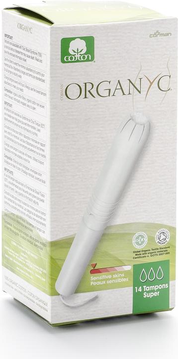 Actual product image Organyc Tampons Super with applicator - 100% organic cotton (14 x, Large)