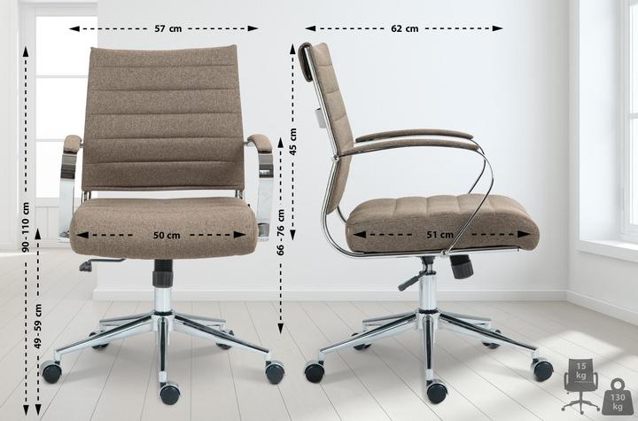 Actual product image CLP Oakland office chair, height-adjustable and swivelling