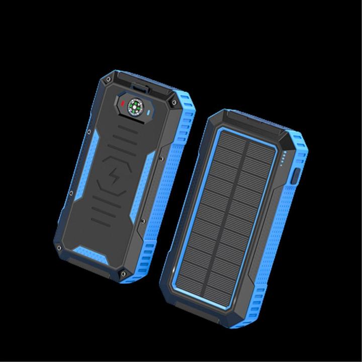 Actual product image SIGN Solar Powerbank with Wireless Charging, 20000mAh - Blue (20000 mAh)