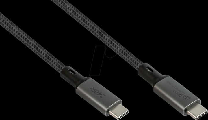 Produktbild Good Connections USB 4.0 Gen. 3x2 Kabel 40GBit/s 240W 8Ka60Hz USB-C Stecker an (1 m, USB 4.0, 240 W)