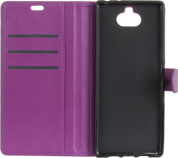 Actual product image MU Classic Litchi Leather Bookcover Series (Sony Xperia XA3)
