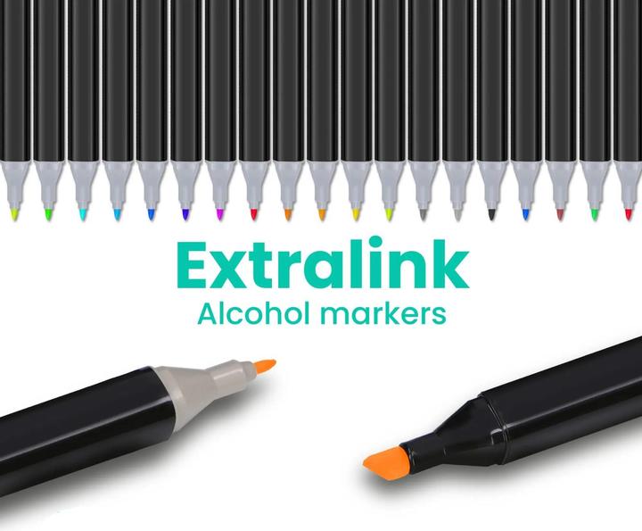 Produktbild Extralink EX.21151 (Cognac, Schwarz, Aqua, Himmel, Zitrone, Grau, Weiche Sonne, Gezuckerte Mandeln Stecknadel, Minze, Mokka, Schiefer, fuchsie, Limette, Helles Walnussholz, Curry, Orange, Chrom, Kadmiumorange, Metallisch rot, Hellgrau, Silber, Grün, Cyan, Mauve, Blau, Bronze, 60 x)