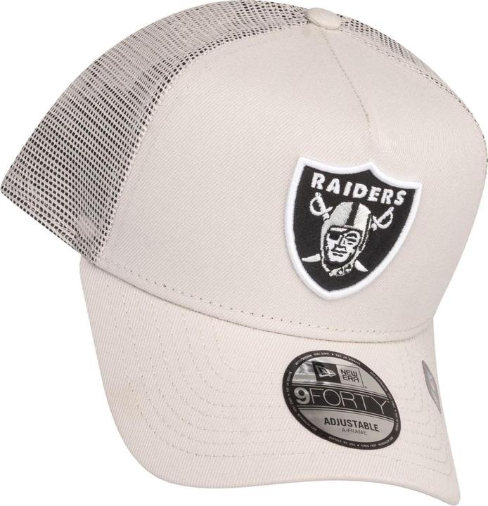 Actual product image New Era A-Frame Mesh Trucker Cap - Las Vegas Raiders stone