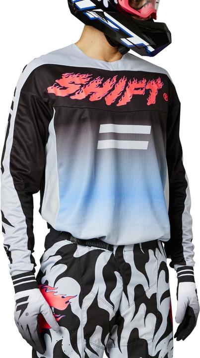 Image du produit Shift Jersey White Lbl Flame Gry/Pnk (S)