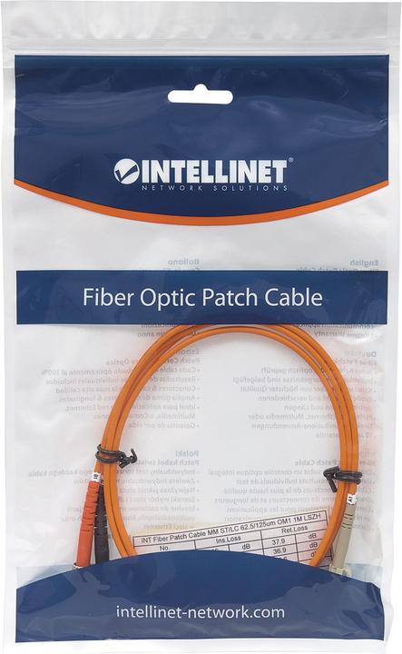 Actual product image Intellinet Fiber optic connection cable LC/ST Multimode OM1 (CAT6, 2 m)
